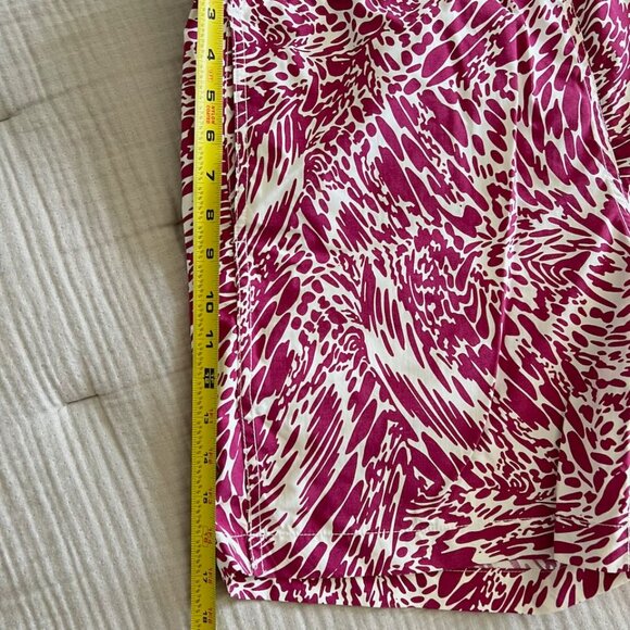 Onia Swim Trunks Men's L - Like New - Unique Magenta and White Print Pattern - Picture 5 of 5